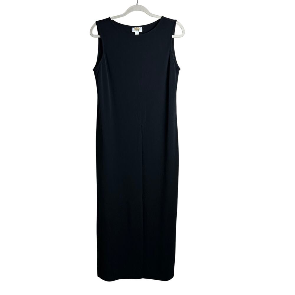 Talbots | Size M Maxi Sleeveless Little Black Dress Travelers Collection